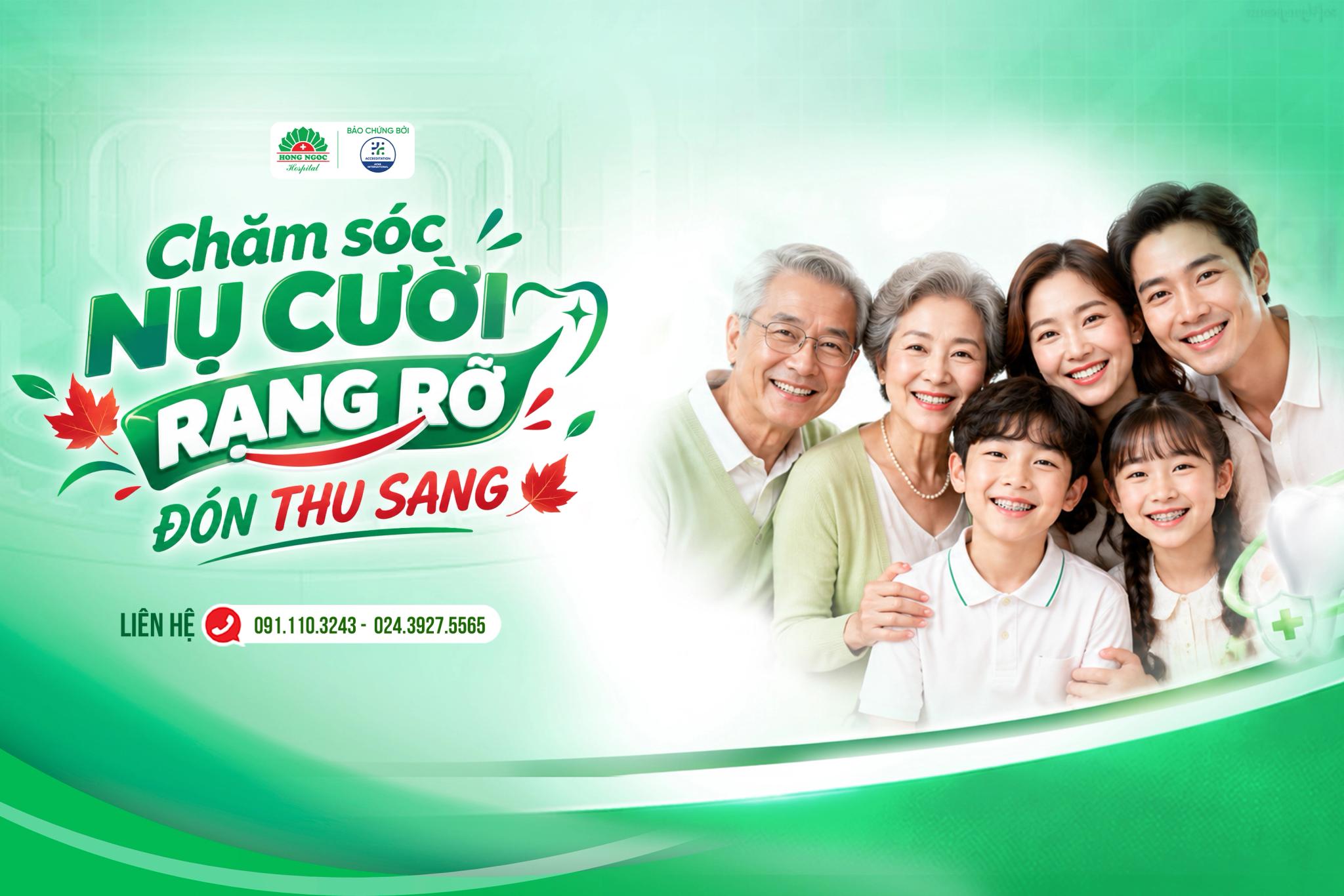 [Ưu đãi tháng 9] Chăm sóc nụ cười - Rạng rỡ đón thu sang