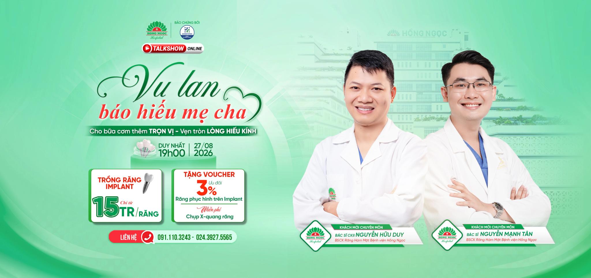 Talkshow Online “Vu lan báo hiếu mẹ cha | Cho bữa cơm thêm trọn vị - Vẹn tròn lòng hiếu kính”