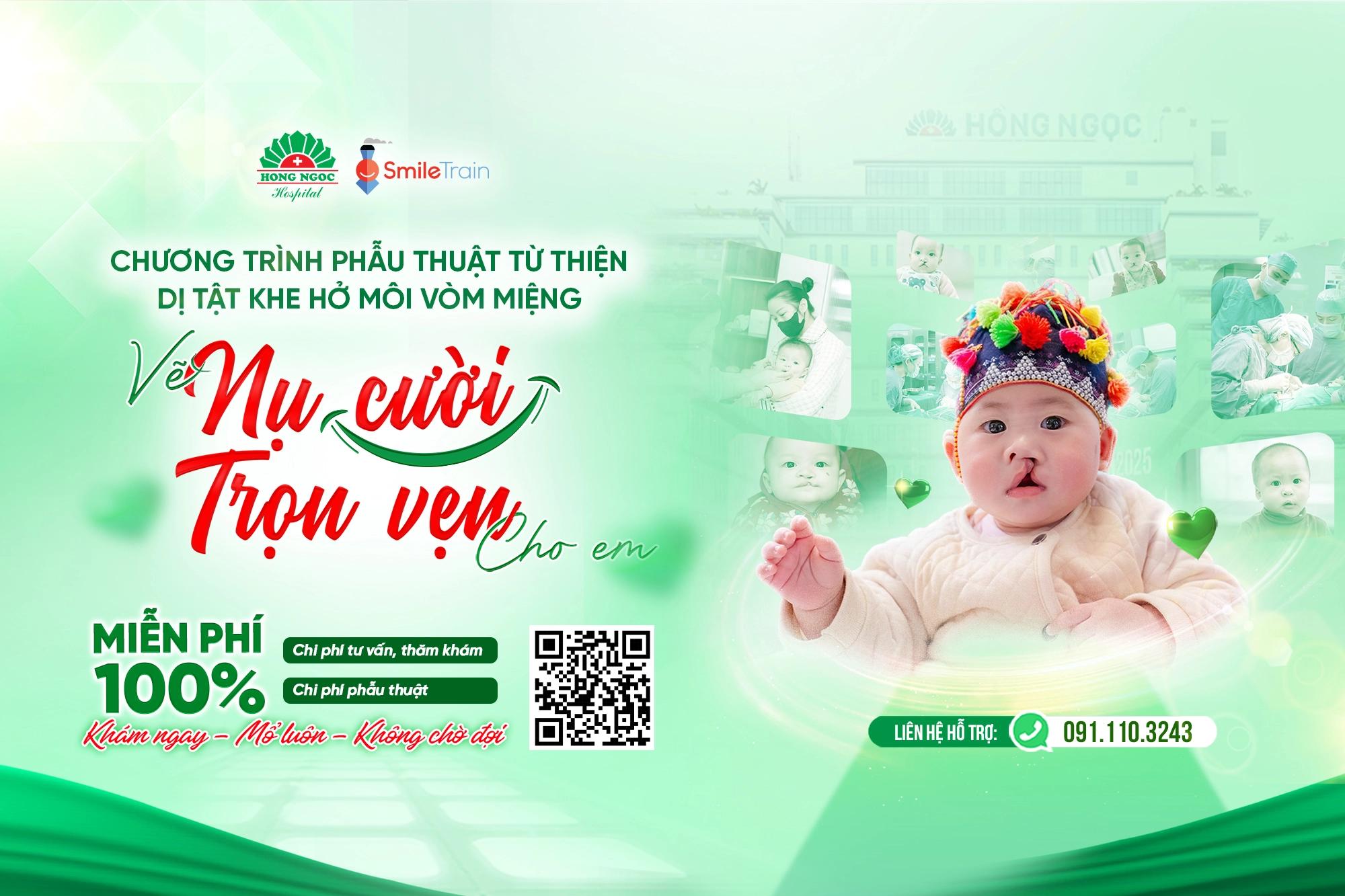 Vẽ nụ cười trọn vẹn cho em - hành trình đồng hành cùng trẻ em mắc dị tật khe hở môi - vòm miệng